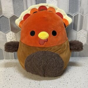 NWOT Tommy The Turkey 8" Squishmallow Thanksgiving Fall Autumn Holiday Plush Toy
